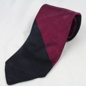 Brixton LTD Purple Colorblock Stripe 100% Silk Men's Tie Necktie